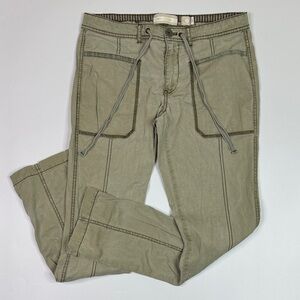 Anthropologie Hei Hei Green Cargo Pants Size 27